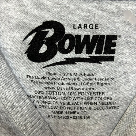 David Bowie Ziggy Stardust The Starman Rock Womens Top L - Picture 4 of 4